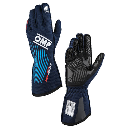 IB0-0773 OMP ONE EVO FX Racing Driver Gloves Fireproof FIA 8856-2018 Race Rally