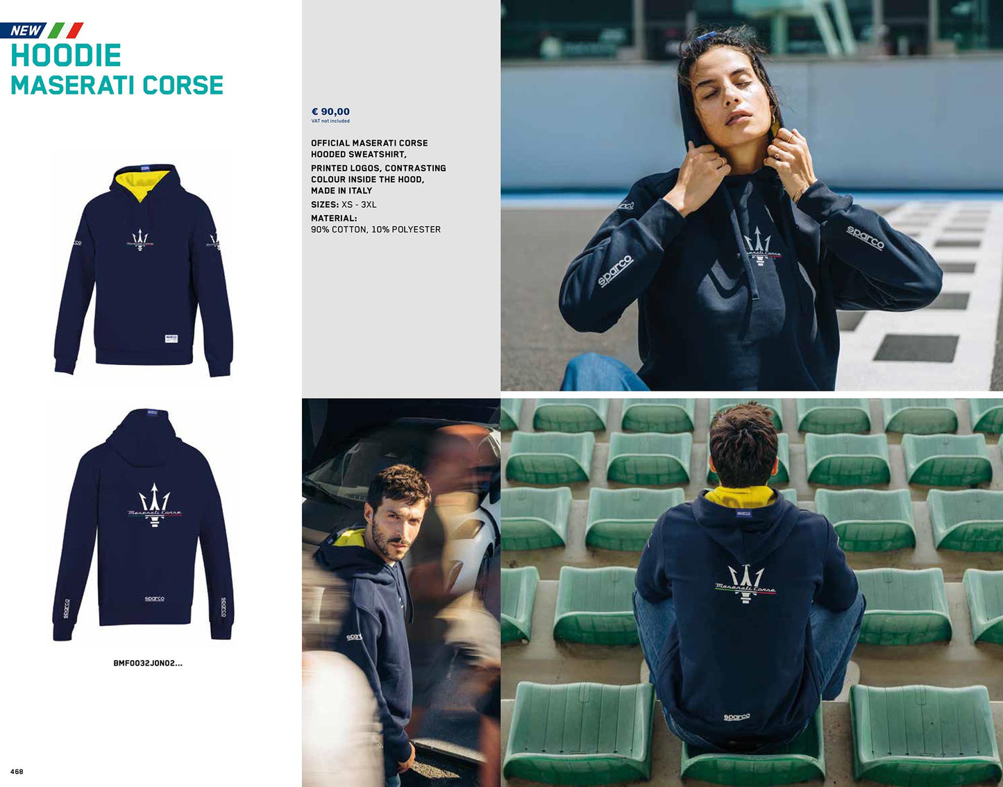 2026 Sparco MASERATI CORSE Mens Hoodie Hoody Sweatshirt Genuine Official