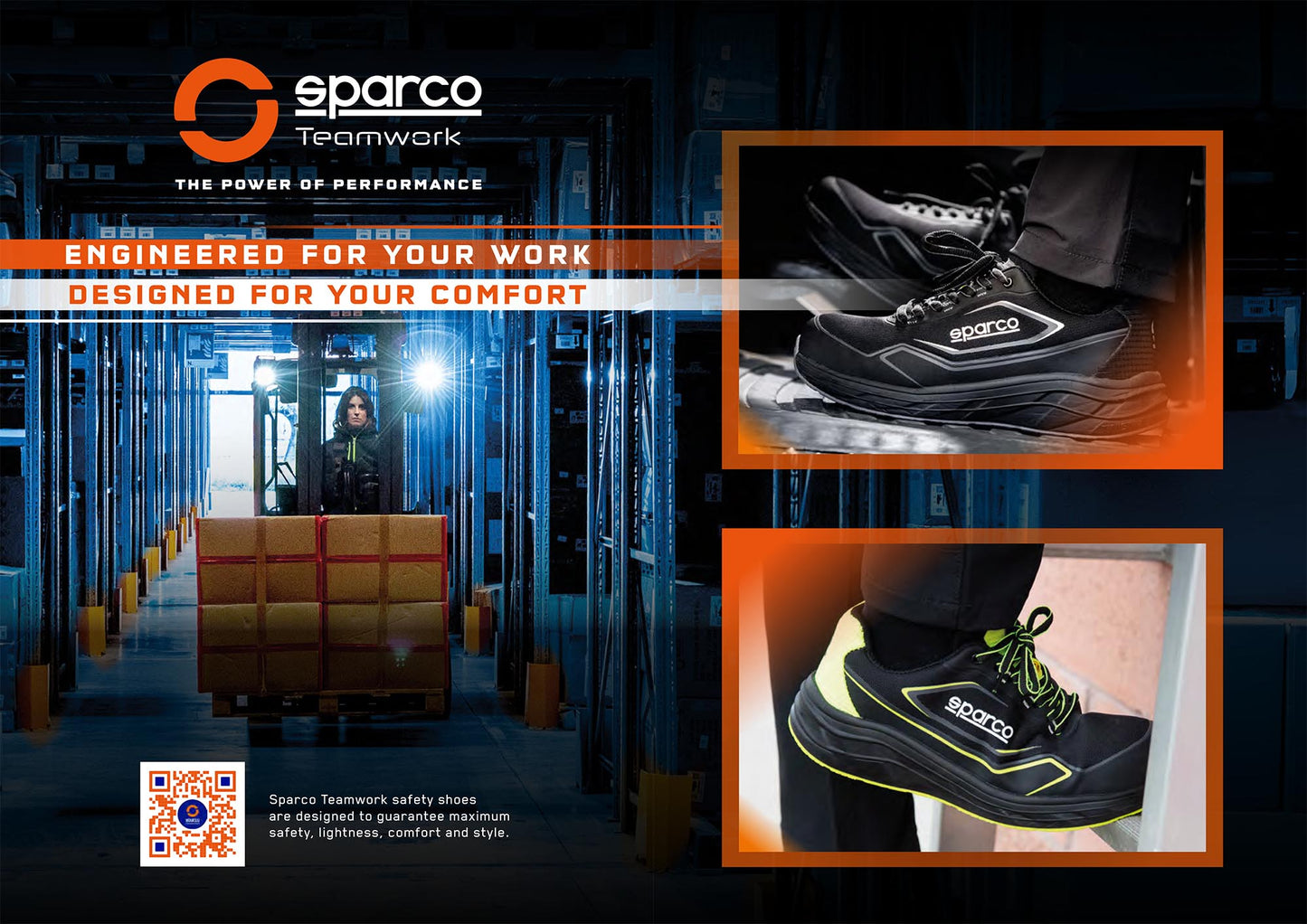 Bottes de sécurité Sparco NAOKI Traction S3S Chaussures de travail de ligne Mécanicien Résistantes à l'eau