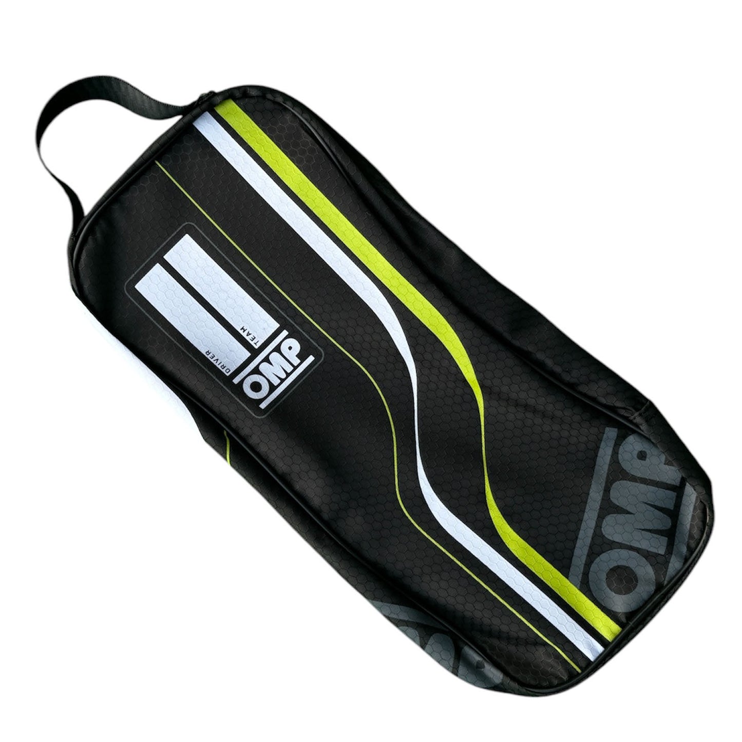 OMP Racing Karting Gloves Carry Bag Zipped Clear Front and Printed Name Labels