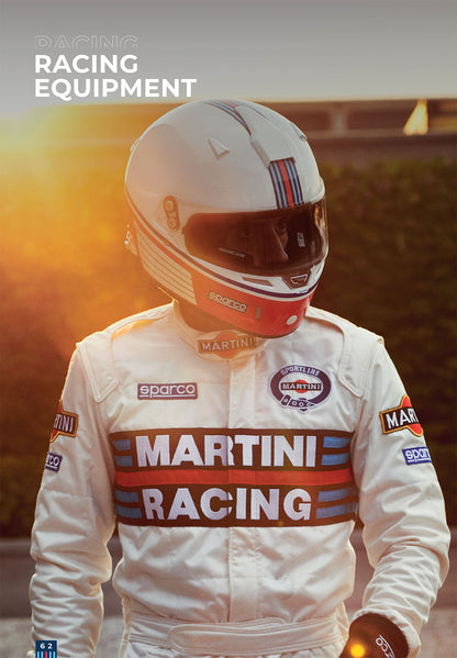 Parapluie Sparco Martini Racing Grande Taille Golf 130cm Bleu/Blanc Officiel Authentique