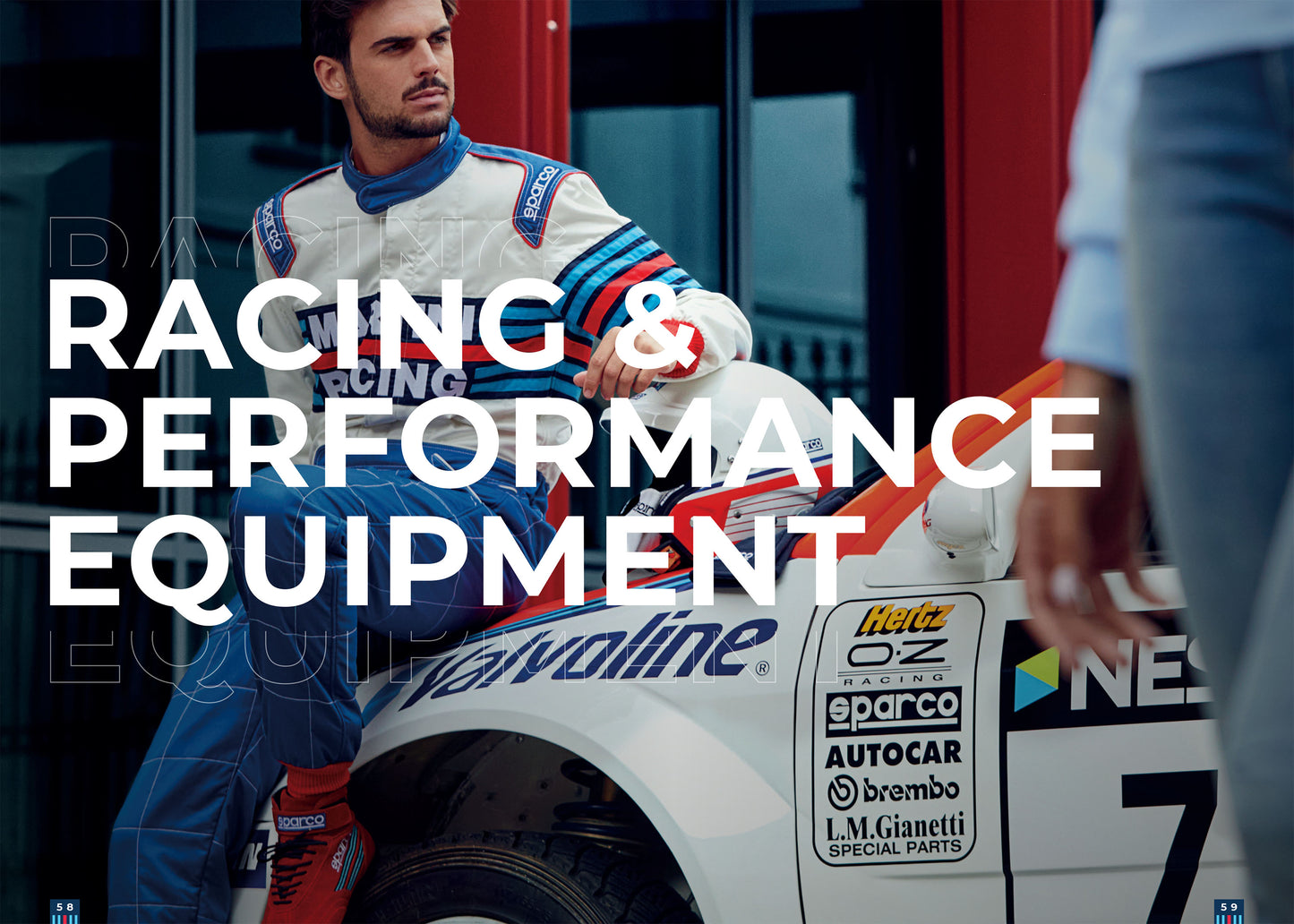 Porte-clés Sparco Martini Racing Combinaison Rallye Lancia Rétro Cadeau