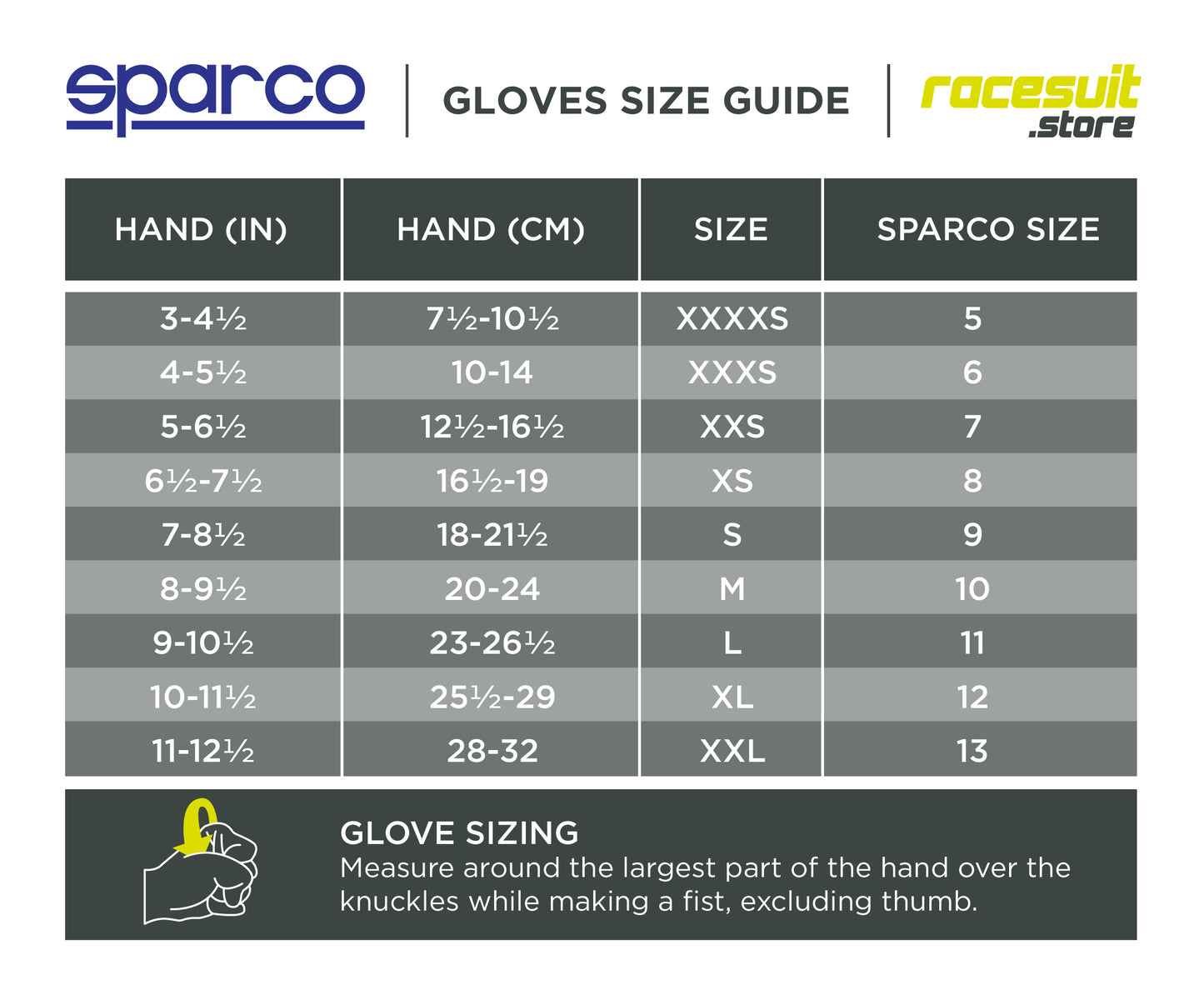 001362 Sparco LAND+ Racing Gloves Fireproof FIA 8856-2018 Approved Motorsport